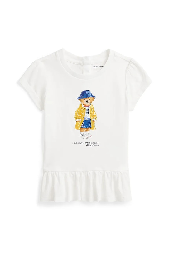 

Детская хлопковая футболка Polo Ralph Lauren, белый