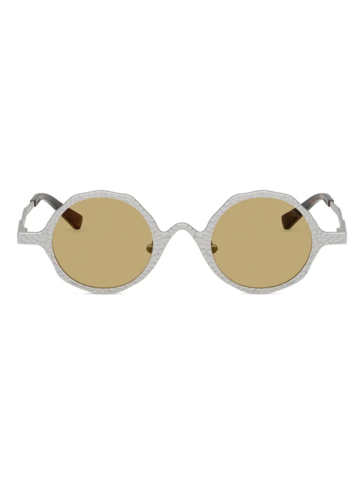 

Emporio Armani round-frame солнцезащитные очки, серебряный