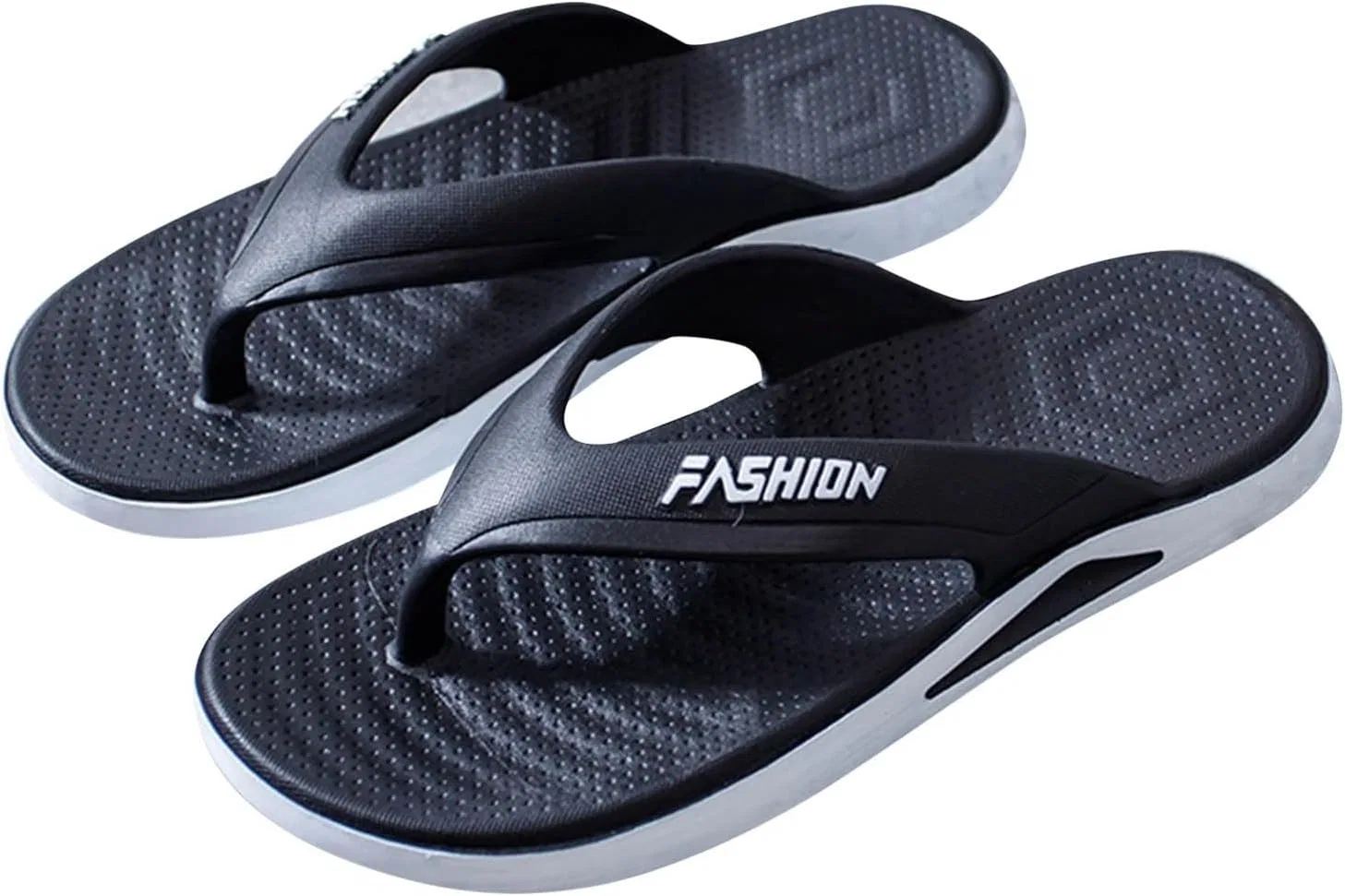 Generisch Вьетнамки Herren Zehentrenner Zehensandalen Sandalen Breite Füße Badelatschen Sommerschuhe Sommer Hausschuhe Badeschlappen Badepantoletten Вьетнамки, 011 Black — фото 3