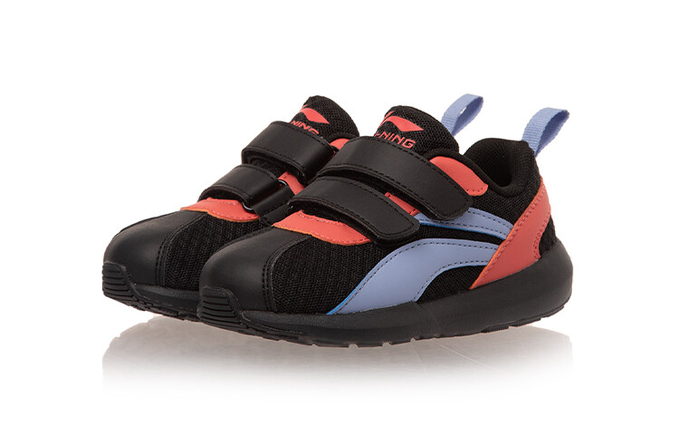 Кроссовки LINING YOUNG Sports Life Collection Kids Lifestyle Shoes PS Low-top Black/blue/orange — фото 3