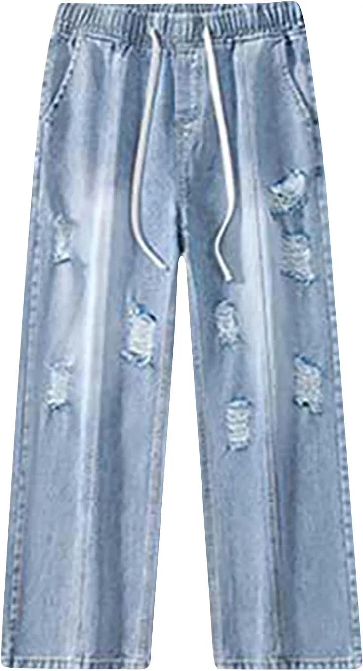 Джинсы свободные Y2K, Vintage, Light Blue — фото 4