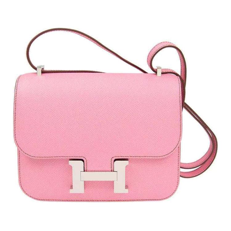 

HERMES Сумка Constance Epsom Calfskin Kangkand, мини-сумка через плечо, женская, 5P Pink