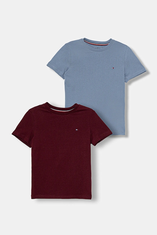 

Детская хлопковая футболка Tommy Hilfiger, бордовый, Красный, Детская хлопковая футболка Tommy Hilfiger, бордовый