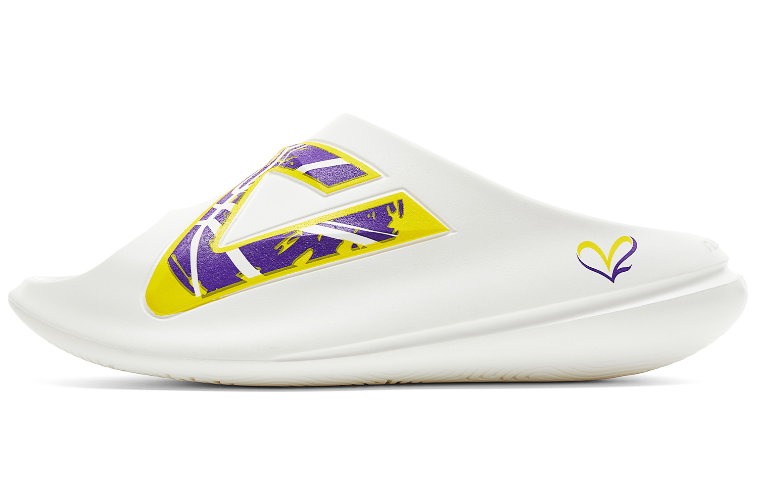 

PEAK Тапочки-слайды мужские, белые, желтые, фиолетовые, с противоскользящей подошвой и износостойкой амортизацией