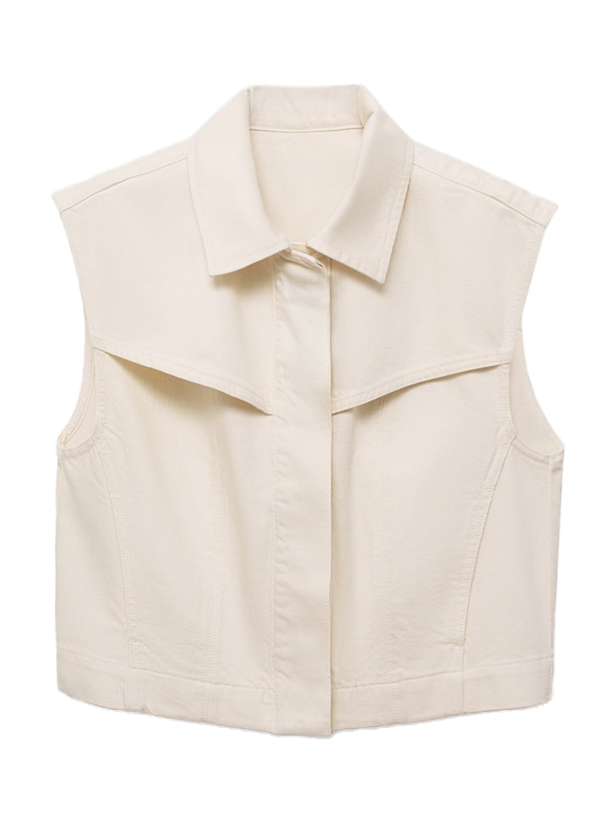 

Жилет MANGO ERIN, кремовый