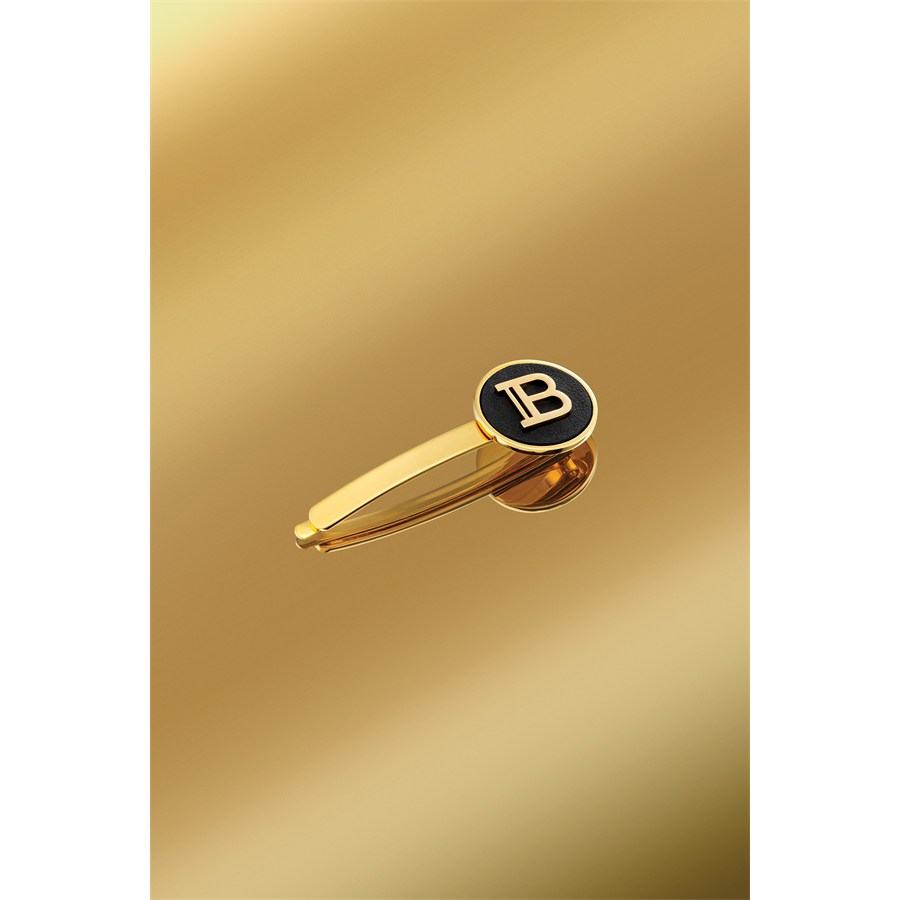 Заколка для волос balmain hc gold plated hair slide logo Balmain Hair, количество 1 шт. — фото 2