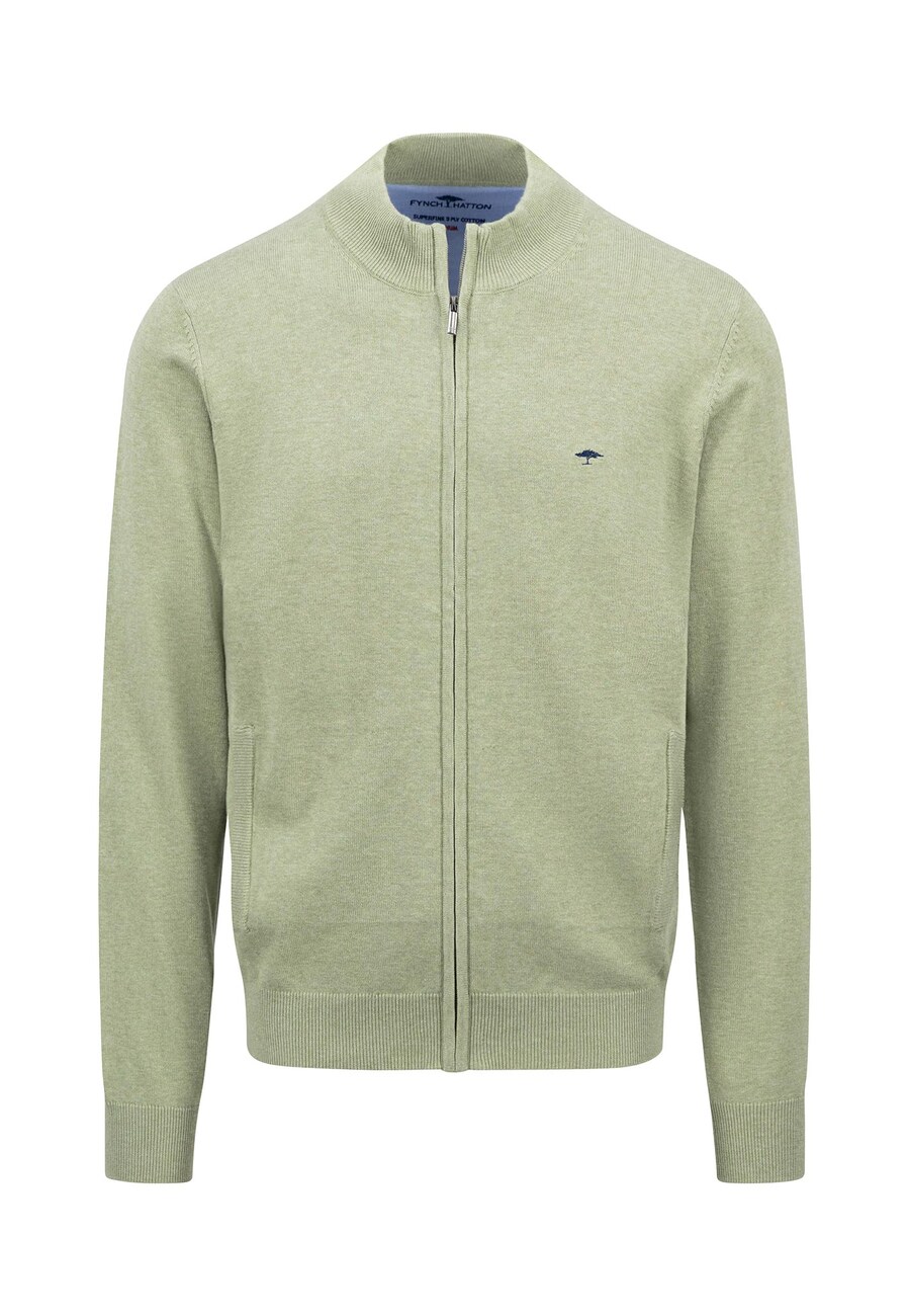 

Вязаный кардиган FYNCH-HATTON Regular fit Knit Cardigan, зеленый