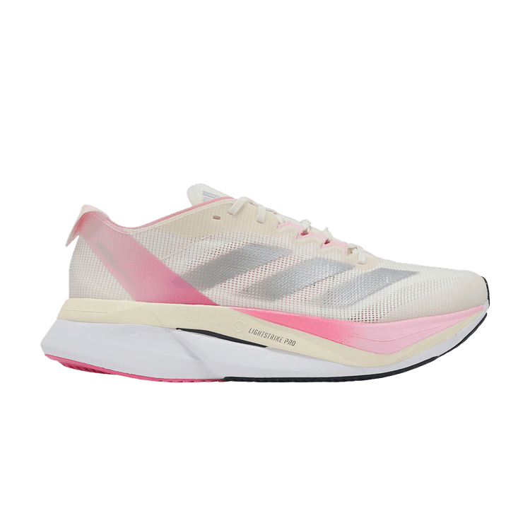

Кроссовки Adizero Boston 12 'Chalk White Clear Pink', кремовый
