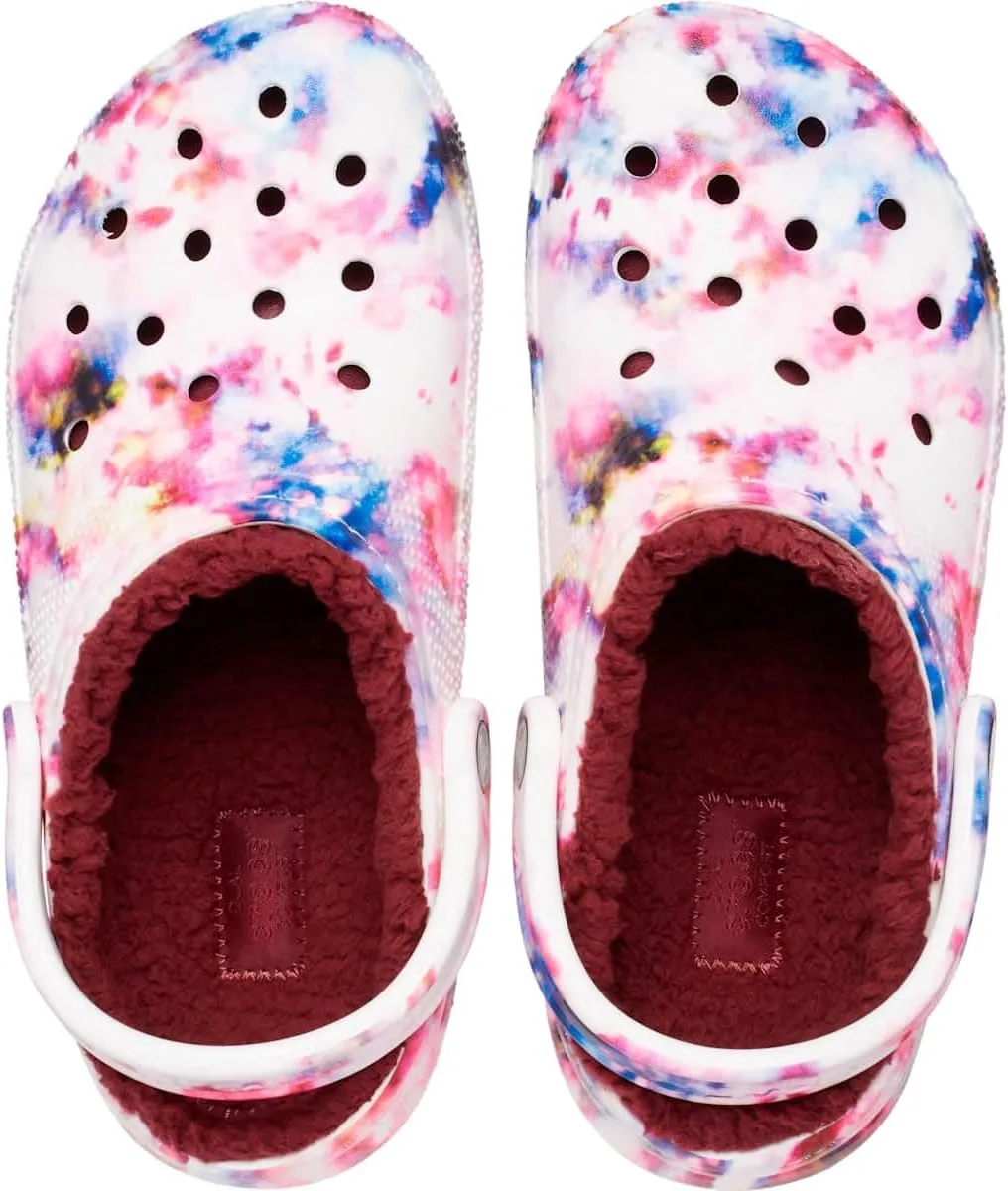Сабо Crocs Classic Lined Tie-Dye, мультиколор — фото 4
