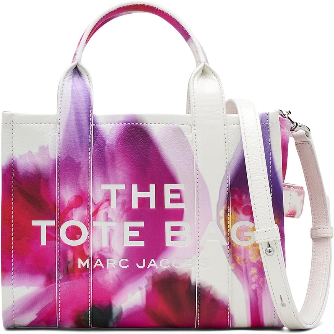 

Сумка-тоут Marc Jacobs The Future Floral Leather Small Tote Bag, цвет White Multi