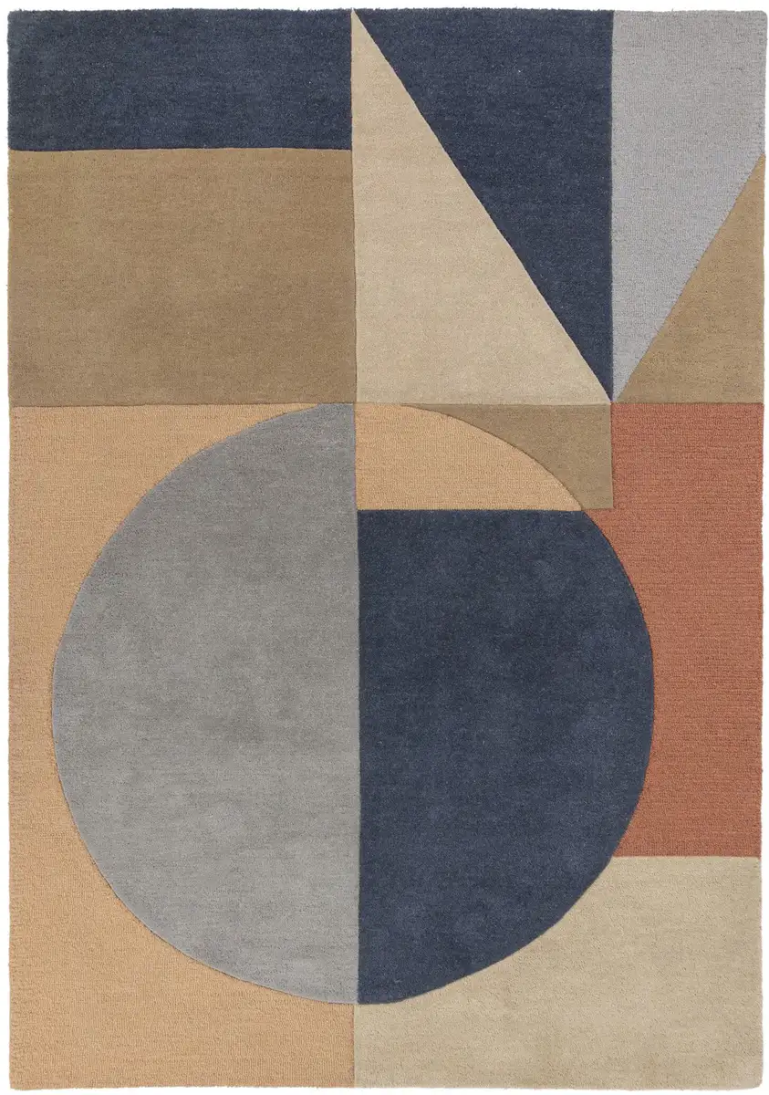

Шерстяной ковер FLAIR RUGS "Esre", прямоугольный, из 100 % шерсти, геометрический дизайн, контурный крой ручной работы 160х230 см, цвет multi