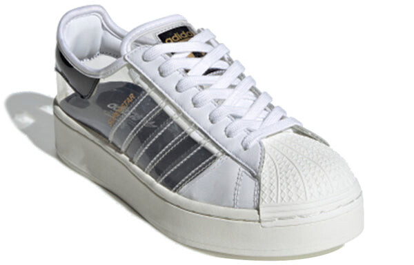 Кроссовки оригиналы суперзвезда смелый Adidas, белый — фото 2