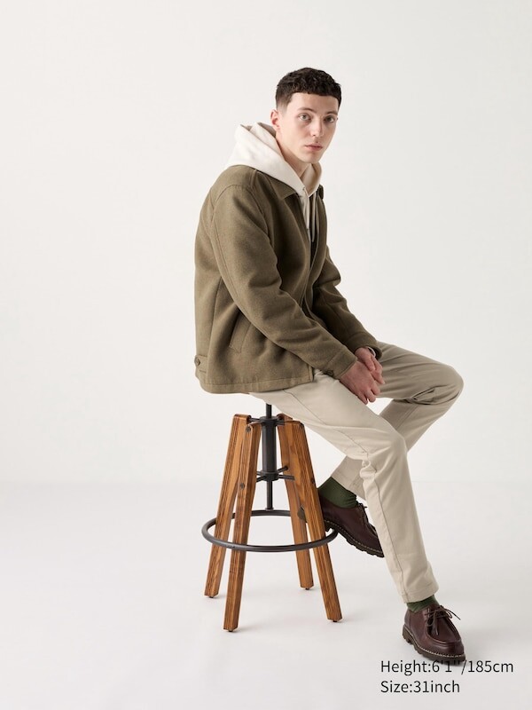 

Облегающие брюки-чинос Uniqlo, бежевый