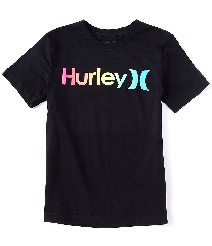 

Футболка с короткими рукавами Hurley Big Boys 8-20 One And Only, черный