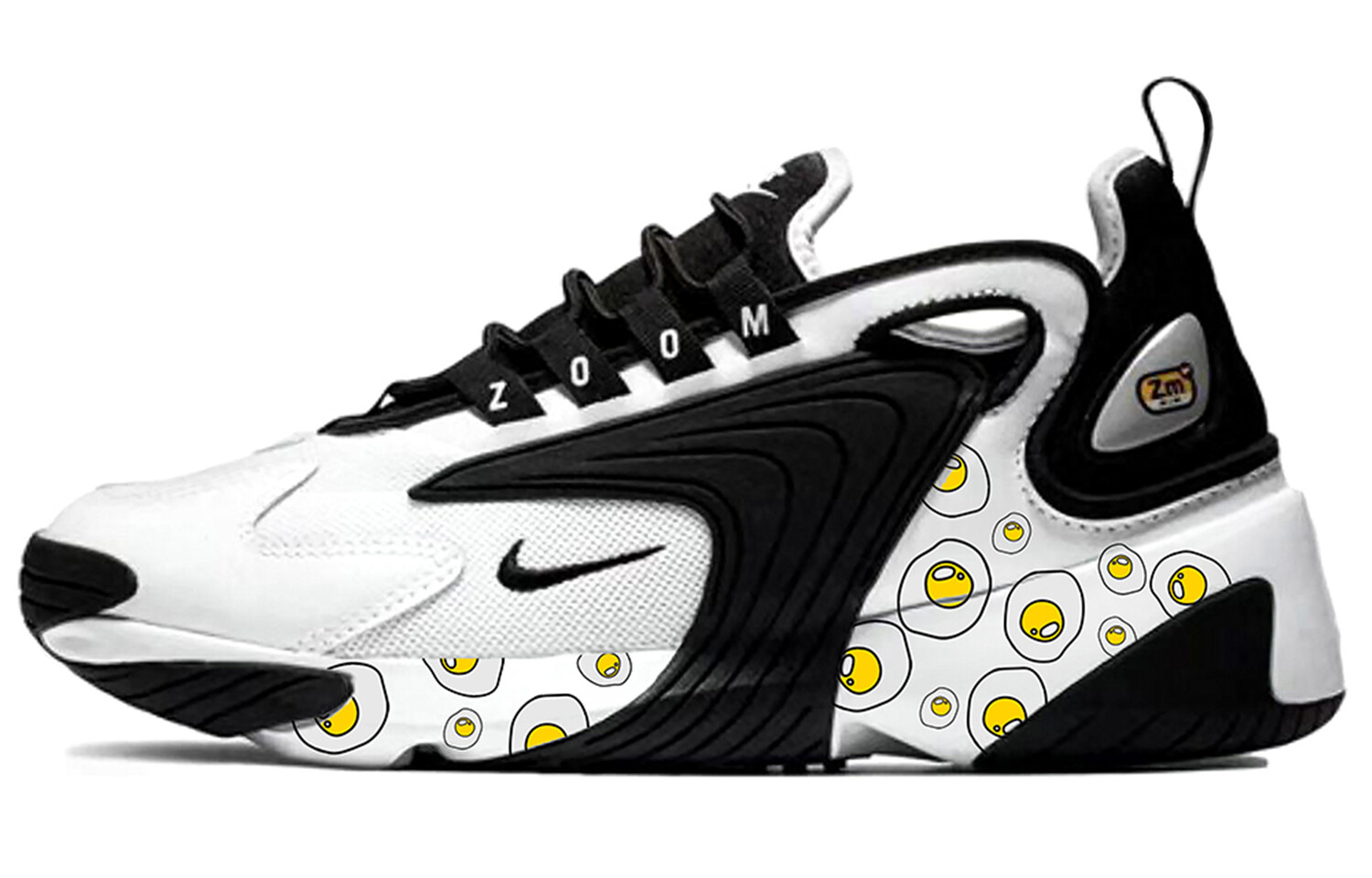

Кроссовки Zoom 2K унисекс с низким верхом, черные/белые Nike