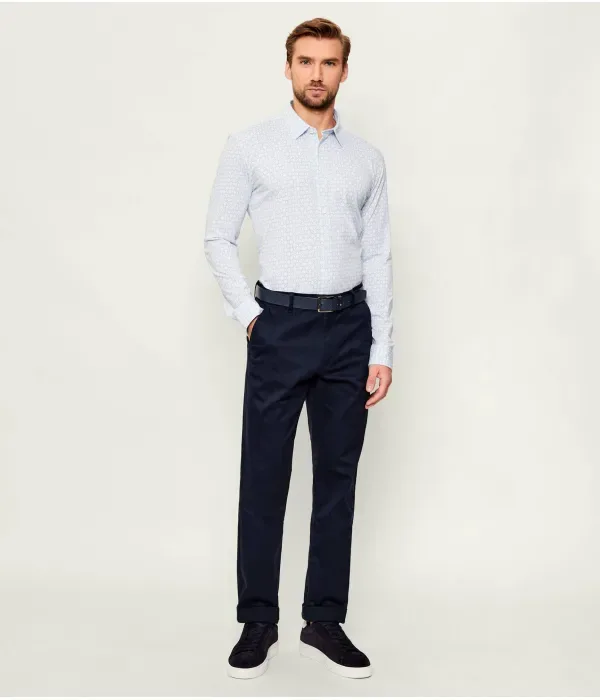 Рубашка P-ROAN-kent-C1-233 slim fit Boss, небесно-голубой — фото 2