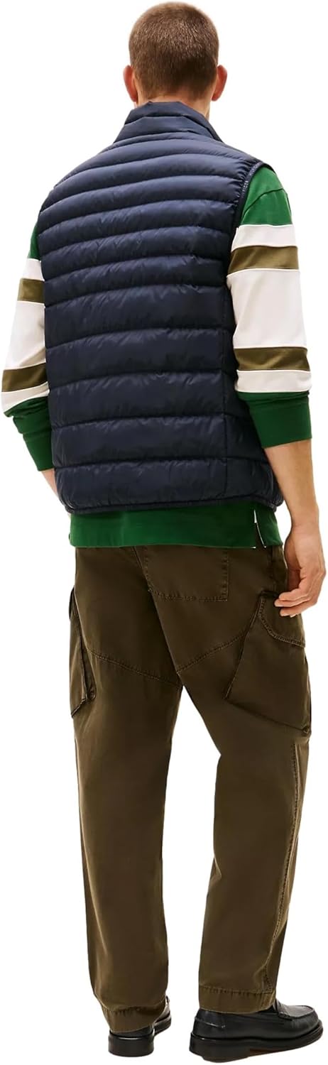 Мужские стеганые жилеты TOMMY HILFIGER из коллекции 2025 года, Desert Sky Navy. — фото 4