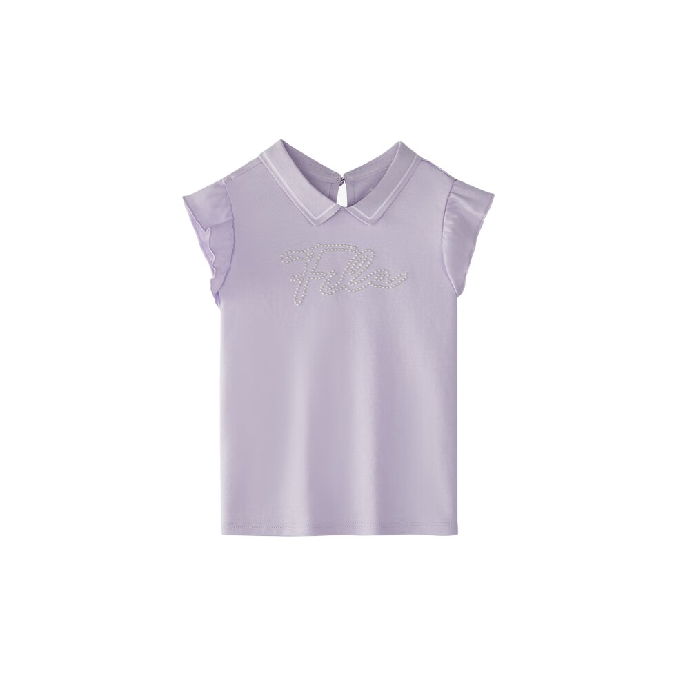 Футболка поло Sonic Wave фиолетовая детская FILA KIDS, Sonic Purple — фото 2