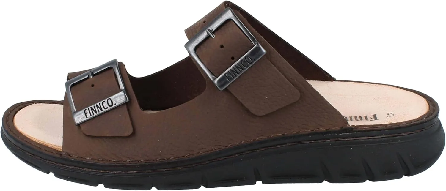 Мужские мюли Finn Comfort FINNCO Cayman Soft выполнены из нубуковой кожи бежевого цвета — фото 2