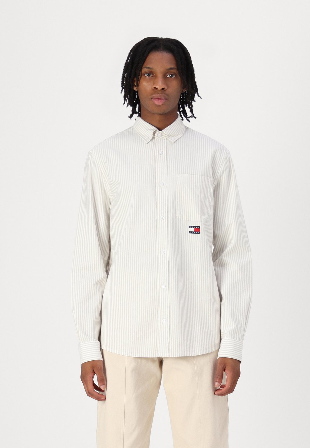 

Рубашка STRIPE SHIRT Tommy Jeans, бежевый