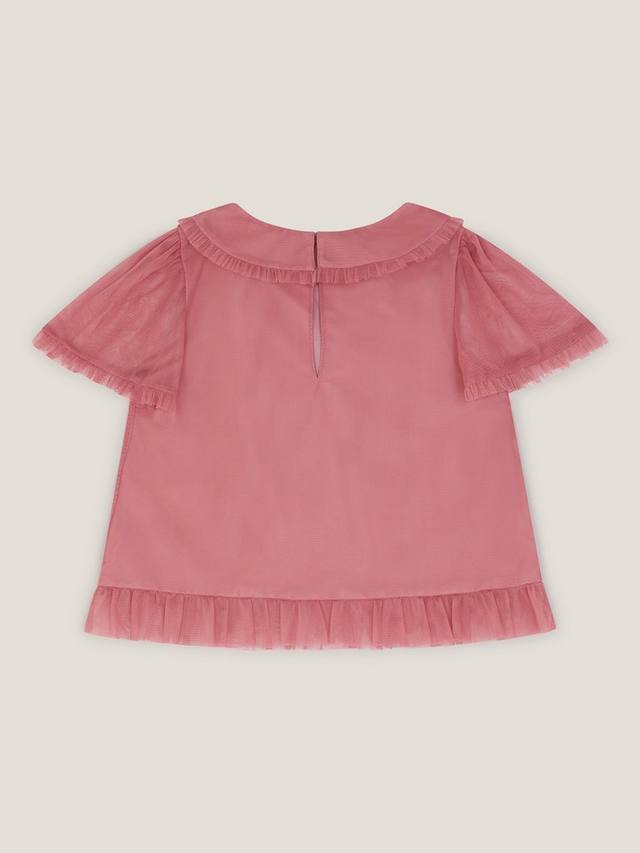 Детский топ из тюля Kristi с декоративными элементами Monsoon, Dusky Pink — фото 3