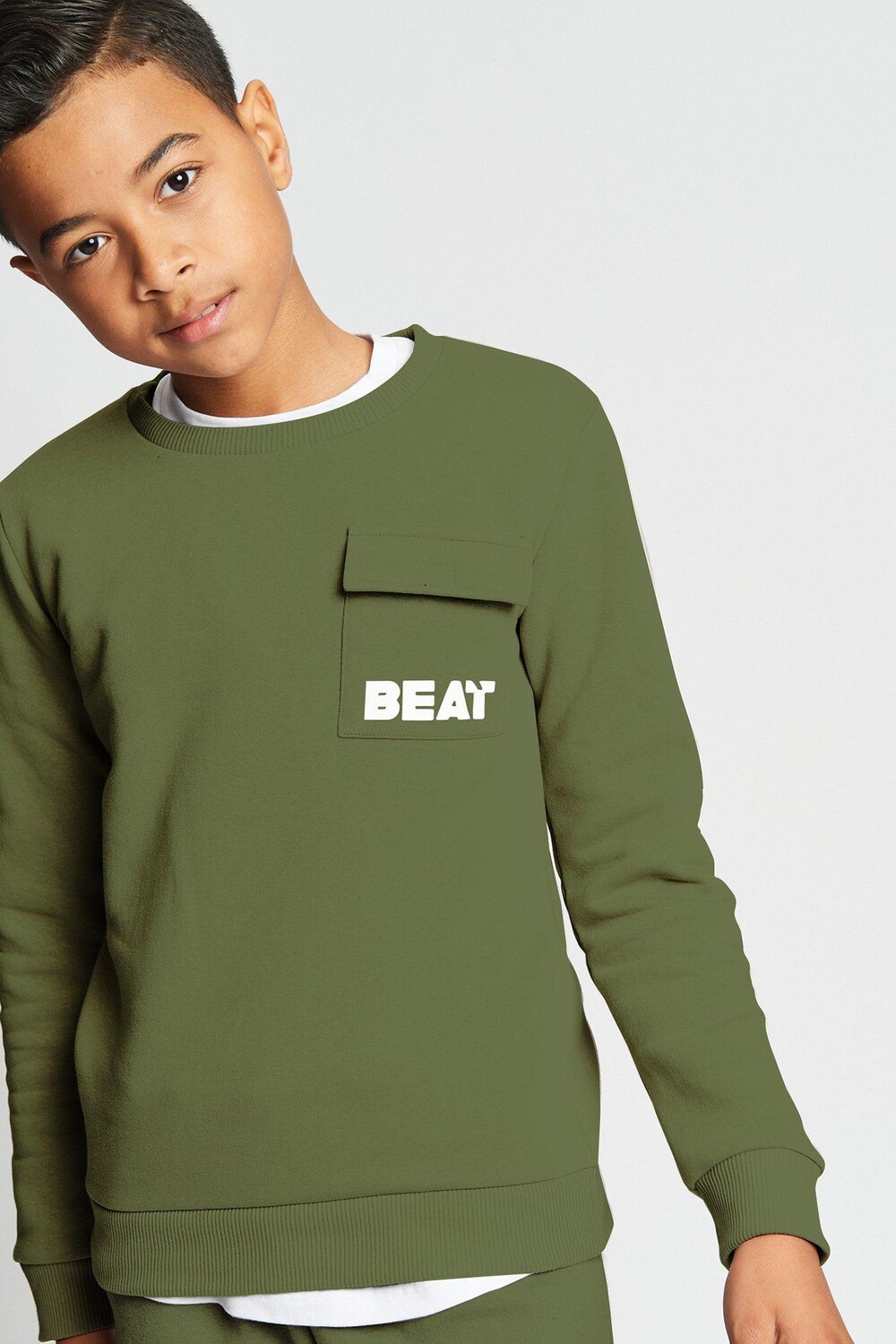 Толстовка карго из хлопковой смеси Nemesis Beat Boyz Club, хаки — фото 2