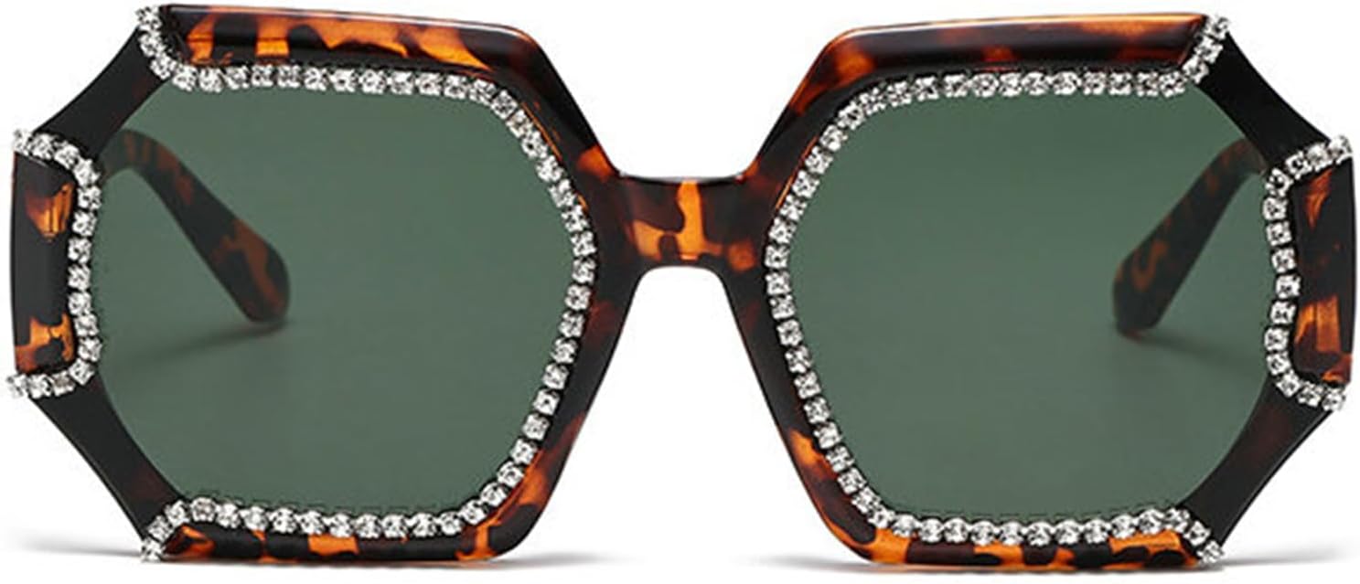 

Солнцезащитные очки Willochra с крупными стразами и бриллиантами, женские квадратные солнцезащитные очки, модные блестящие очки для вечеринок, нестандартной формы, толстые линзы, C2