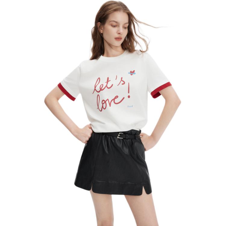 

Футболка с рукавом дроп-шоулдер женская ELLE, белый