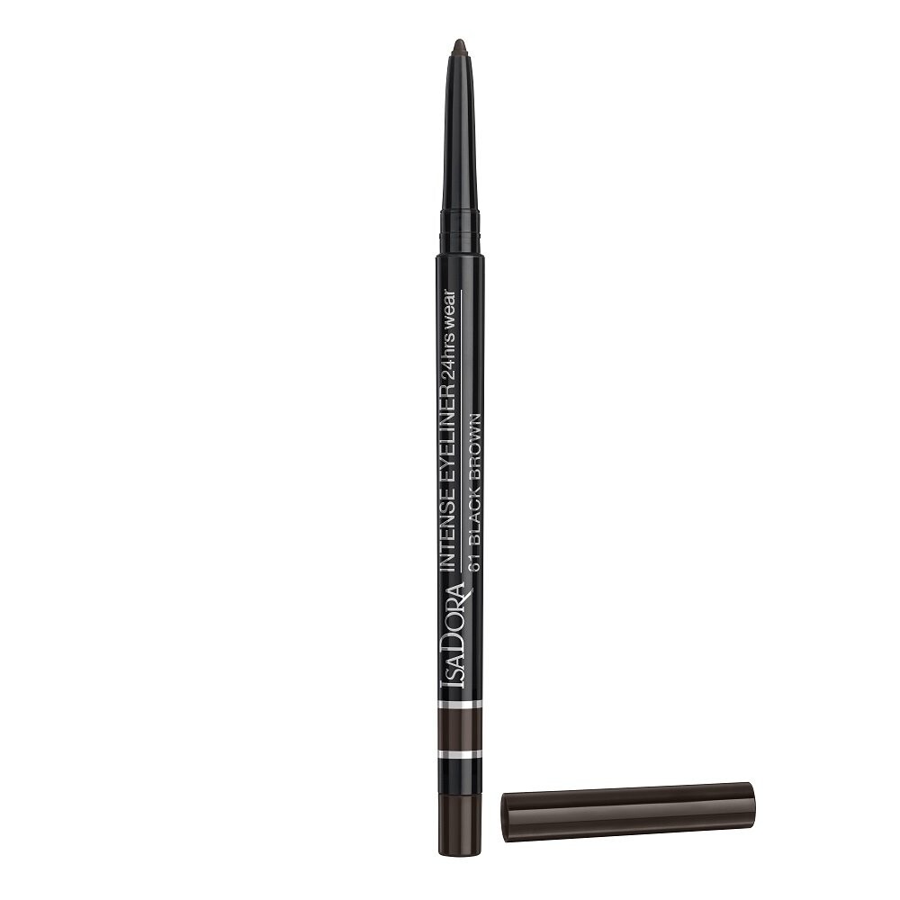 

IsaDora, Подводка для глаз Intense 24H 61 Черный Коричневый