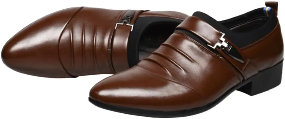 Лоферы мужские из эко-кожи, Brown UOPYNE