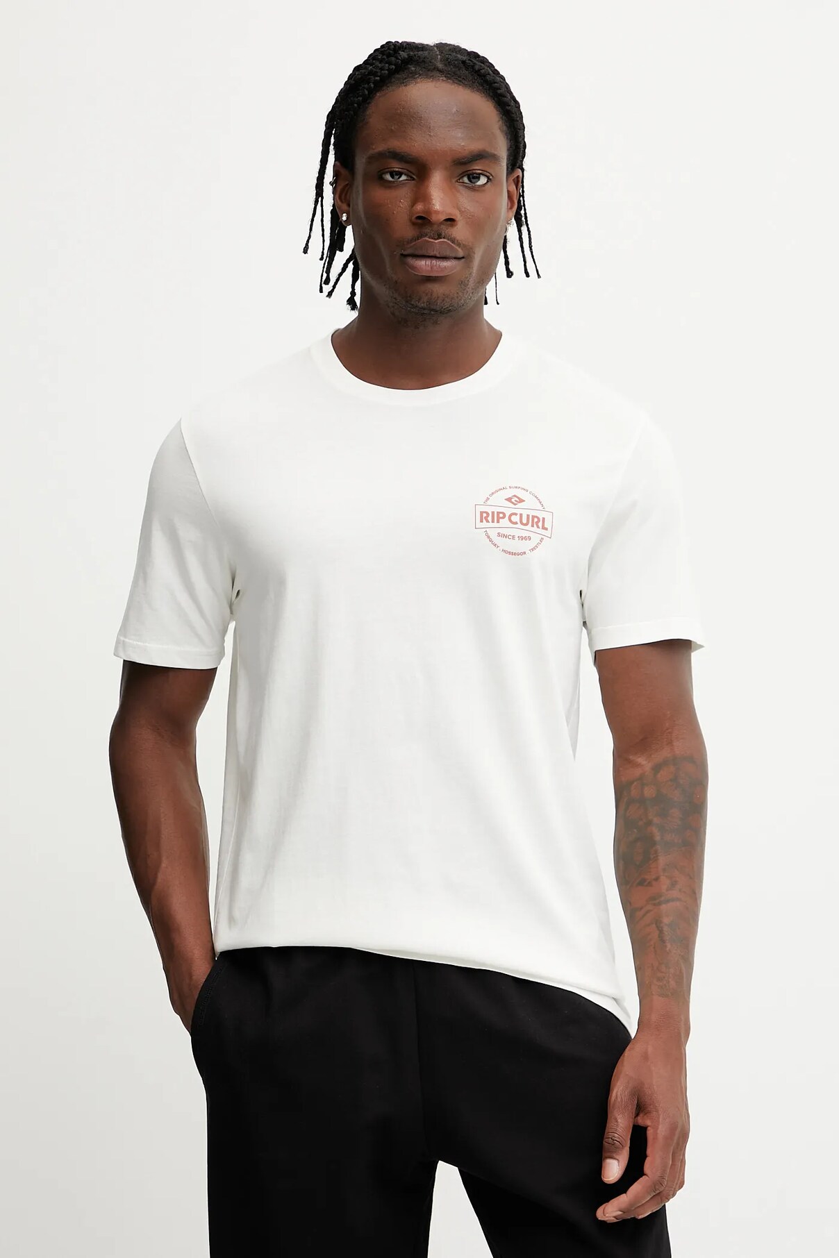 

Футболка из хлопка Rip Curl, бежевый