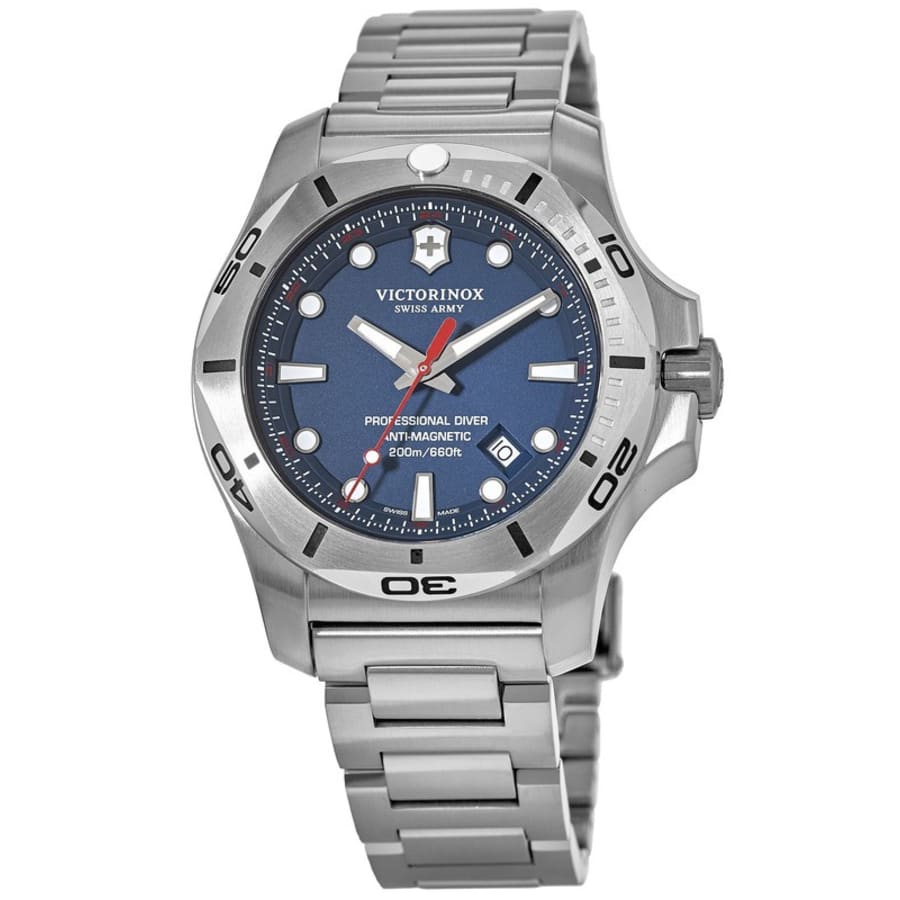 

Victorinox Swiss Army INOX Professional Diver кварцевые мужские часы из стали с синим циферблатом 241782