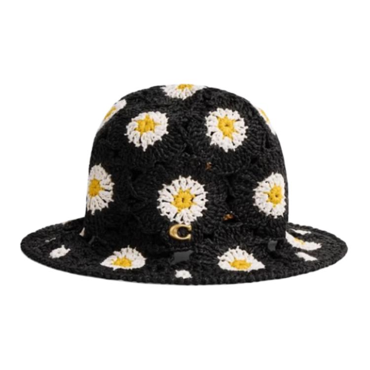 

COACH Черная женская панама из полиэстера, Black