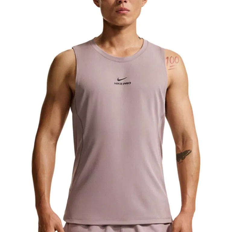 Майка Pro Tank Tops мужская light pink с круглым вырезом Nike