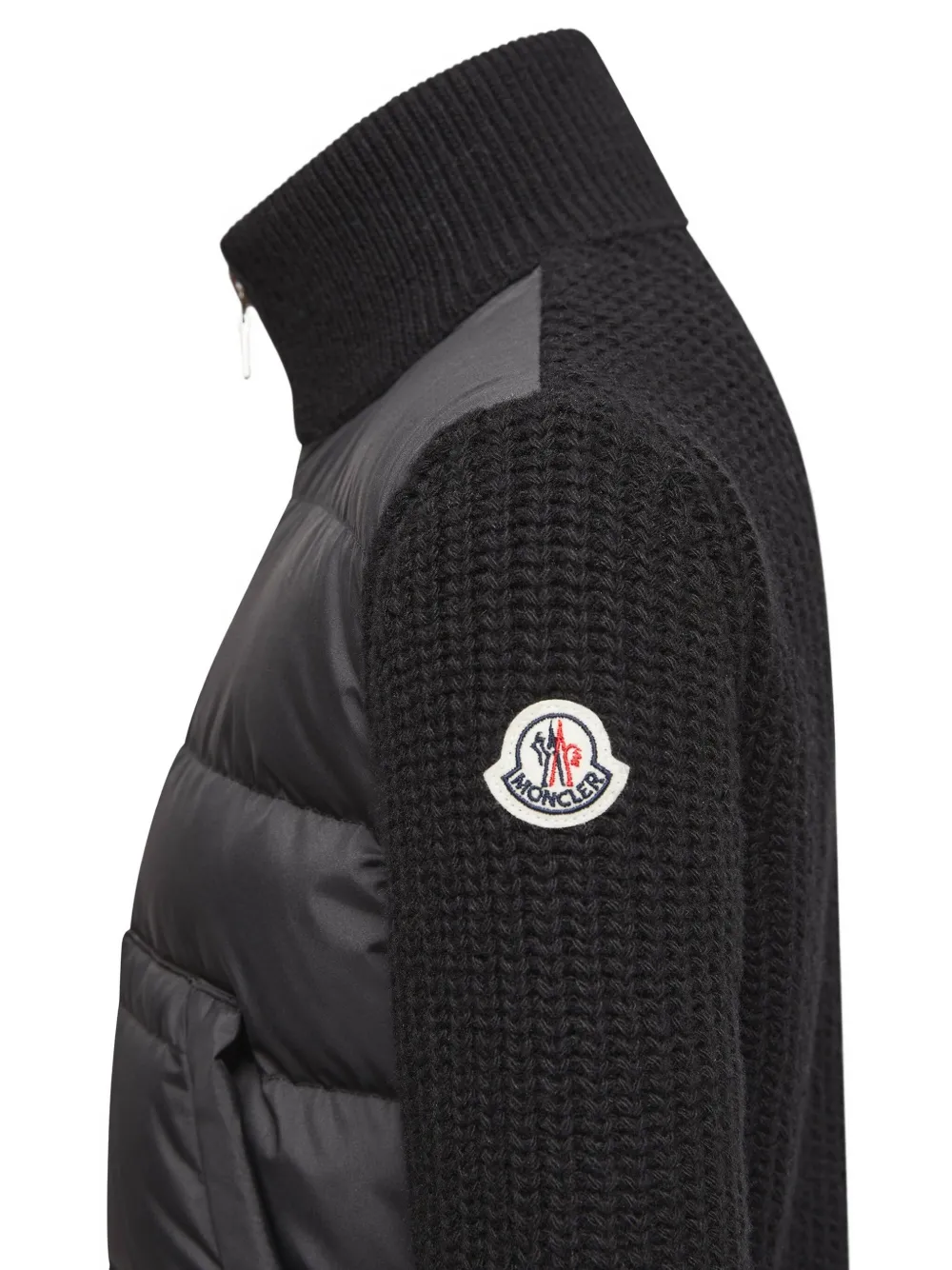 Куртка с вязаной вставкой Moncler Enfant, черный — фото 2