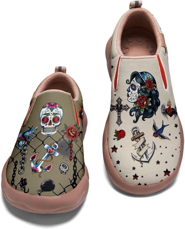 

Мужские слипоны для путешествий, комфортная обувь для ходьбы, подошва с символом волка, модные кроссовки в ретро-стиле с рисунком Onehorse, Retro Style_10