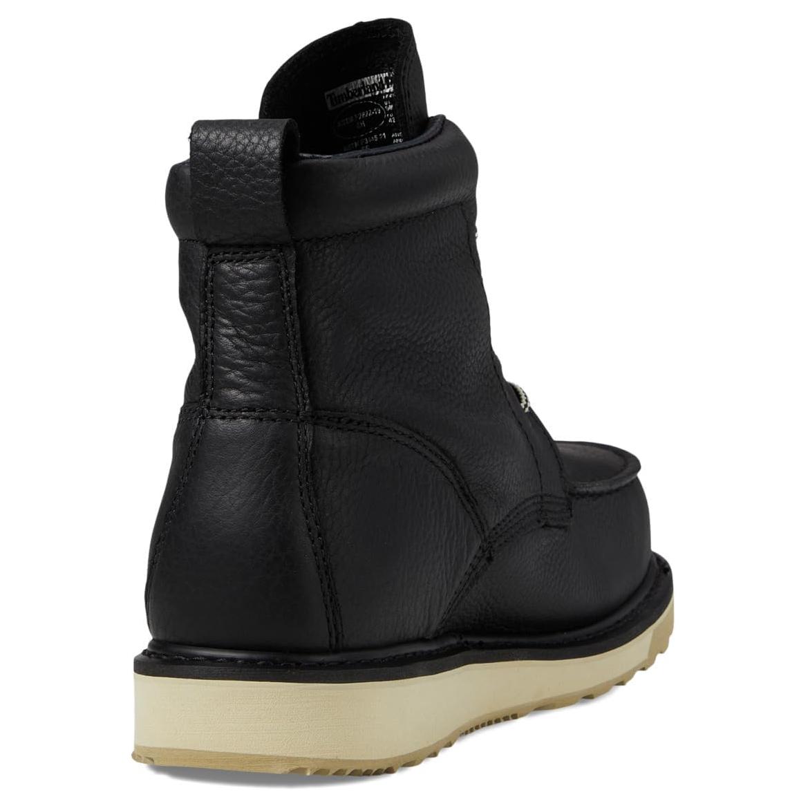 Мужские полусапоги Timberland из зернистой кожи, черный — фото 4