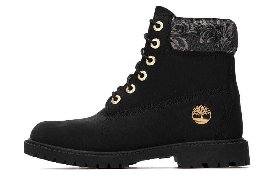 

Ботинки Timberland 6 Inch Heritage Lace Up Cupsole Boots 'Black Nubuck' Women's