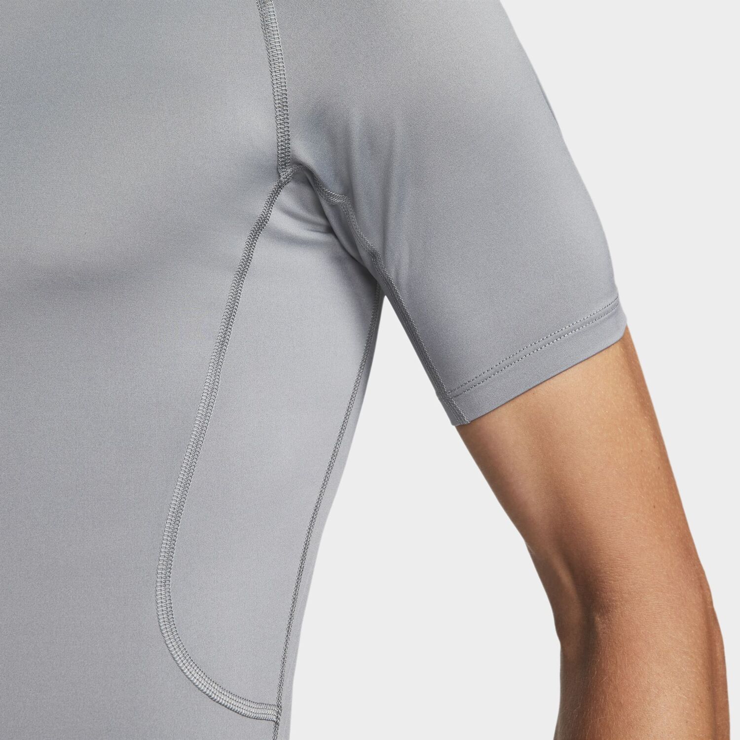 Nike Футболка ProDri Fit мужская smoke gray/black — фото 4