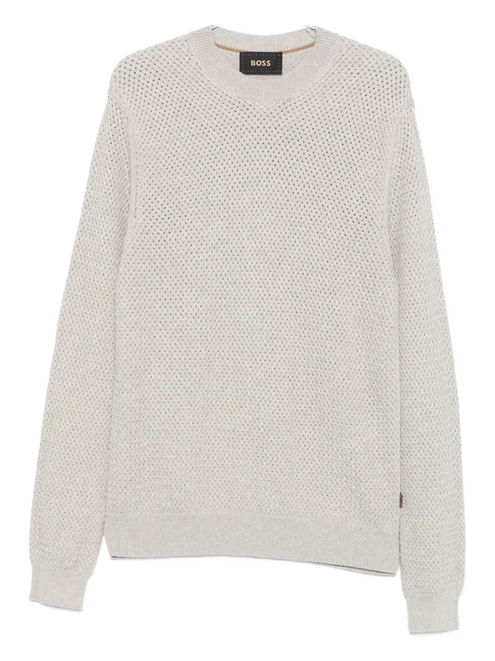 

Свитер с круглым вырезом Boss, серый