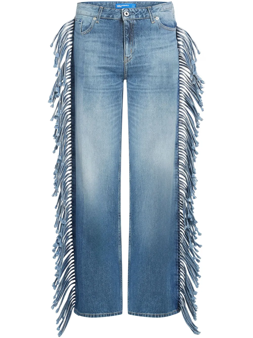 

Джинсы с бахромой Karl Lagerfeld Jeans, синий