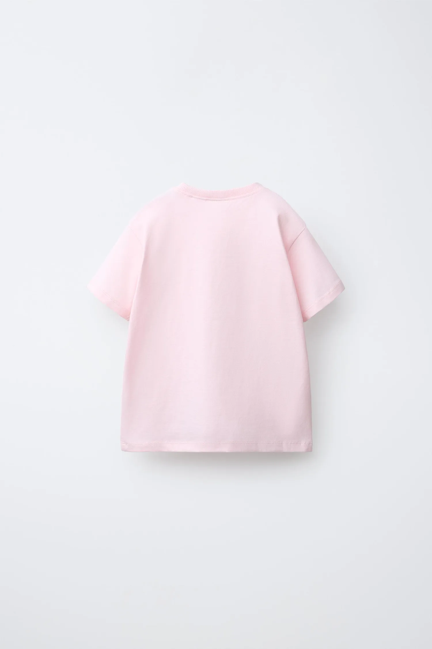 Футболка с вязаным бантом Zara, розовый — фото 2