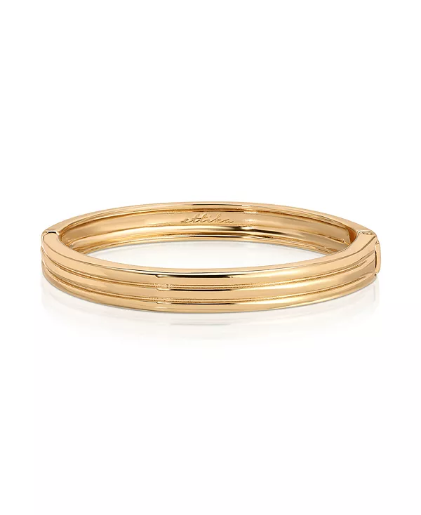 

Травленый стекируемый браслет Ettika, gold