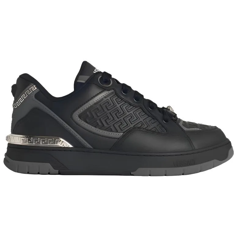 VERSACE Greca Low top Skateboard Shoes мужские Black — фото 3