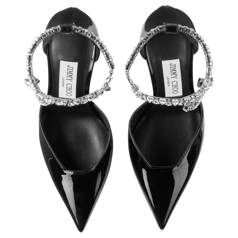 Стиви Нестандартный каблук Высокие каблуки 10 см Женские Черные Jimmy Choo — фото 4