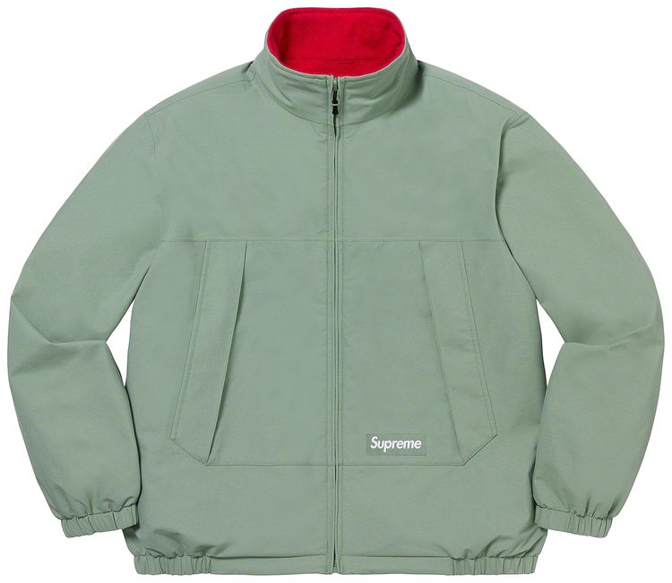 

Двусторонняя куртка Supreme GORE-TEX с подкладкой Polartec, зеленый