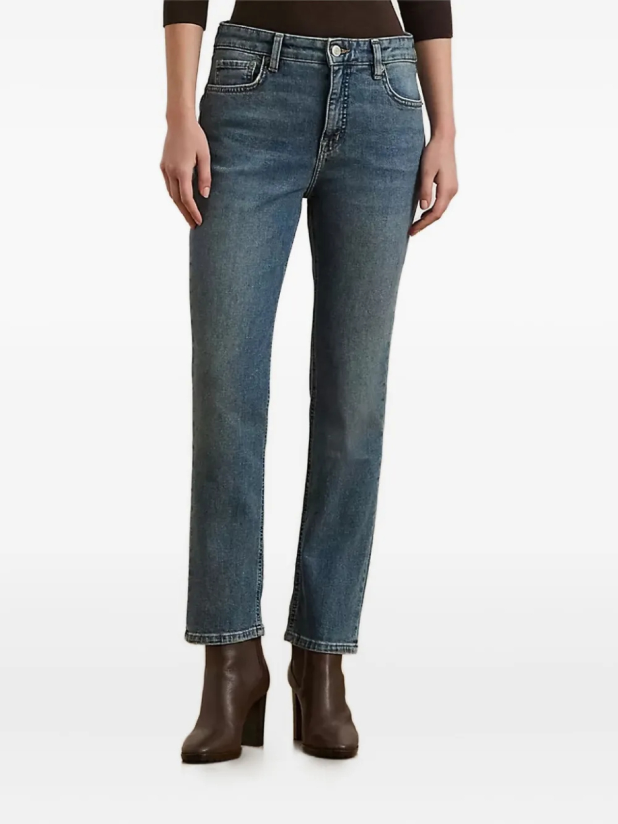 

Хлопковые брюки Lauren Ralph Lauren, синий