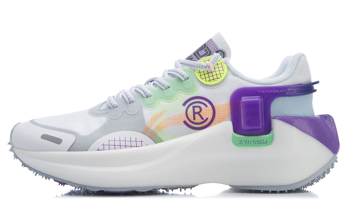 

Кроссовки женские Ranger Running Shoes Low-top Белый/серый/фиолетовый Lining