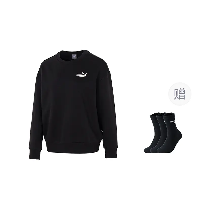 

Женский свободный свитер Essentials с логотипом № 1, маленький размер Puma, черный (includes 3 pairs of puma socks)