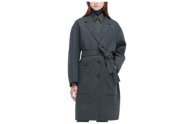 

Пальто женское Uniqlo, , темно-серый